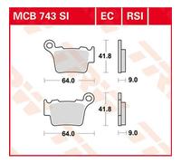 TRW MCB743EC Brake pad set