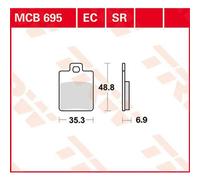 TRW MCB695EC Brake pad set