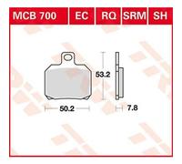 Trw Ec-organic Cpi Gtr 50 03 Front Brake Pads