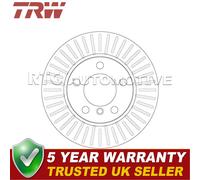 TRW Front 2x Brake Discs Fits BMW 1 Series 2 1.5 1.6 D 2.0 + Other Models
