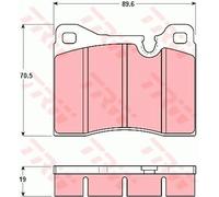 TRW GDB261 Brake pad set