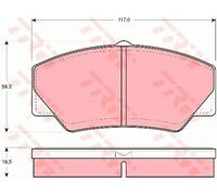 Brake Pads Set Front GDB349 TRW 86VB2K021AA 6189145 5023486 86VB2K021DA 6189146