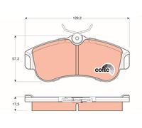 TRW Front Brake Pads GDB848 For Nissan Almera n16/e 2000-> 1.5 60kw 81cv dci