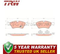 TRW Front Brake Pads Set Fits Mercedes-Benz M-Class 2005-2011 R-Class 2005-2014