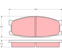 TRW GDB1022 Brake pad set