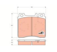 TRW BRAKE PADS (FRONT) (R90) - GDB113