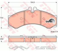 TRW GDB1288 Brake Pad Set, disc brake for MERCEDES-BENZ,MULTICAR,VW
