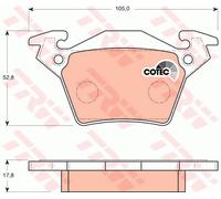 TRW GDB1408 Brake pad set