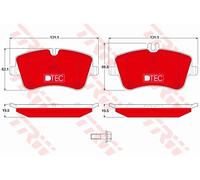 TRW GDB1413DTE Brake Pad Set, disc brake for MERCEDES-BENZ