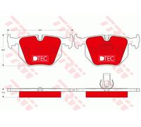 Brake pads GDB1530DTE TRW for BMW ALPINA