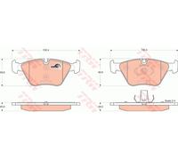 Brake pads GDB1531 TRW for BMW MG