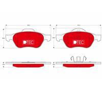 TRW GDB1540DTE Front Brake Pads For Renault Laguna II Hatchback 1.6 2001-79k