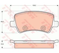 TRW GDB1685 Brake pad set