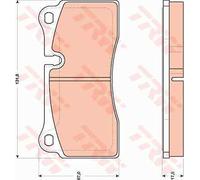TRW GDB1816 Brake pad set