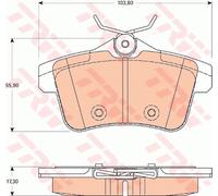 TRW Brake Pads GDB1828 - Rear - Fits Peugeot 3008 1.6HDi (2010-) - UK Stock