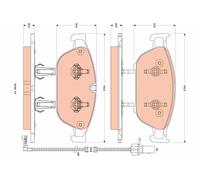 TRW GDB1883 Brake Pad Set, disc brake for AUDI,AUDI (FAW)