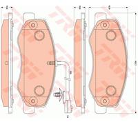 TRW GDB1885 Brake Pad Set, disc brake for NISSAN,OPEL,RENAULT,VAUXHALL
