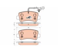 TRW GDB1903 Brake pad set