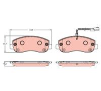 TRW GDB1910 Brake Pads For Nissan Interstar Van 2021-On 107 kW 145 HP