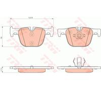 TRW GDB1937 Brake Pad Set, disc brake for BMW