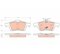 TRW GDB1938 Brake Pad Set, disc brake for FORD,FORD (CHANGAN)