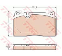 TRW GDB1974 Brake Pad Set, disc brake for AUDI,PORSCHE