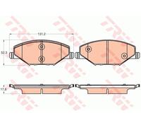 TRW Brake Pad Set GDB2027 Disc Brake Pads for SKODA, VW