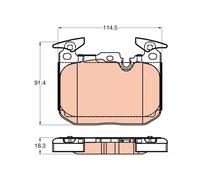 Brake Pad Set, disc brake TRW GDB2031 for BMW 1 (F21) 2 2011-2019