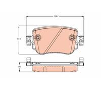 TRW GDB2042 Brake pad set