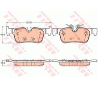 DISC BRAKE PADS SET FOR BMW MINI I3 I01 IB1P25B W20K06A B38 A15 A TRW