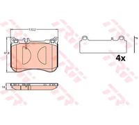 TRW GDB2144 Brake pad set