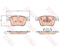 Brake pads GDB2193 TRW for CITROËN PEUGEOT OPEL DS VAUXHALL