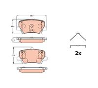 BRAKE PAD SET DISC BRAKE GDB2277 FOR VOLVO B3154T10/3154T9/3154T5/3154T7 1.5L