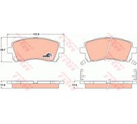 TRW Brake Pad Set GDB3217 - Front Disc Brake for Subaru Impreza/Outback/Forester/Legacy II/IV