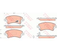 TRW GDB3288 Brake pad set