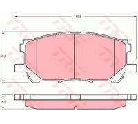 TRW Brake Pad Set GDB3338 – Fits Lexus RX and Toyota 2GR-FE 3.5L / 1MZ-FE 3.0L