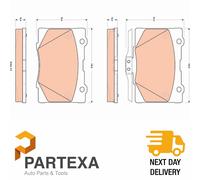 TRW GDB3498 Brake Pad Set For Disc Front 16mm Thickness Fits Honda Legend