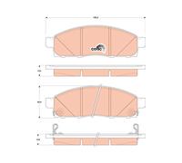 TRW GDB3502 Brake pad set