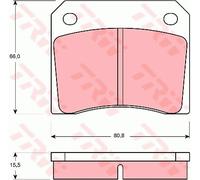 TRW Brake Pad Set – Disc Brake for TVR, Peugeot, Maserati, Lamborghini, Jensen, Jaguar