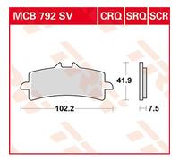 Trw Hyper-carbon Racing Aprilia Rsv4 1000 Factory 10 Front Brake Pads