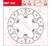 TRW Lucas Brake disc MST330, rigid