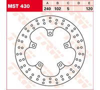TRW Lucas Brake disc MST430, rigid