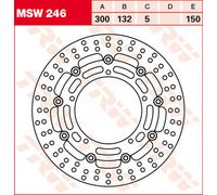 Motorcycle Brake Disc 298mm MSW246 TRW Set Genuine Top Quality Guaranteed New