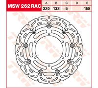 TRW Lucas Brake disc MSW262RAC, floating