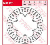 TRW Lucas Brake Discs MST 232, FIXED