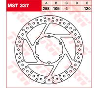 TRW Lucas Brake Discs MST337,DIAM.298MM,FIXED
