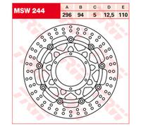TRW Lucas Brake Discs MSW244, FLOATING