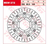 TRW Lucas Brake Discs MSW272,DIAM.296MM,FLOAT