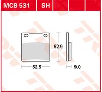 TRW Lucas Brake lining MCB531