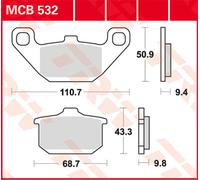 TRW Lucas Brake lining MCB532